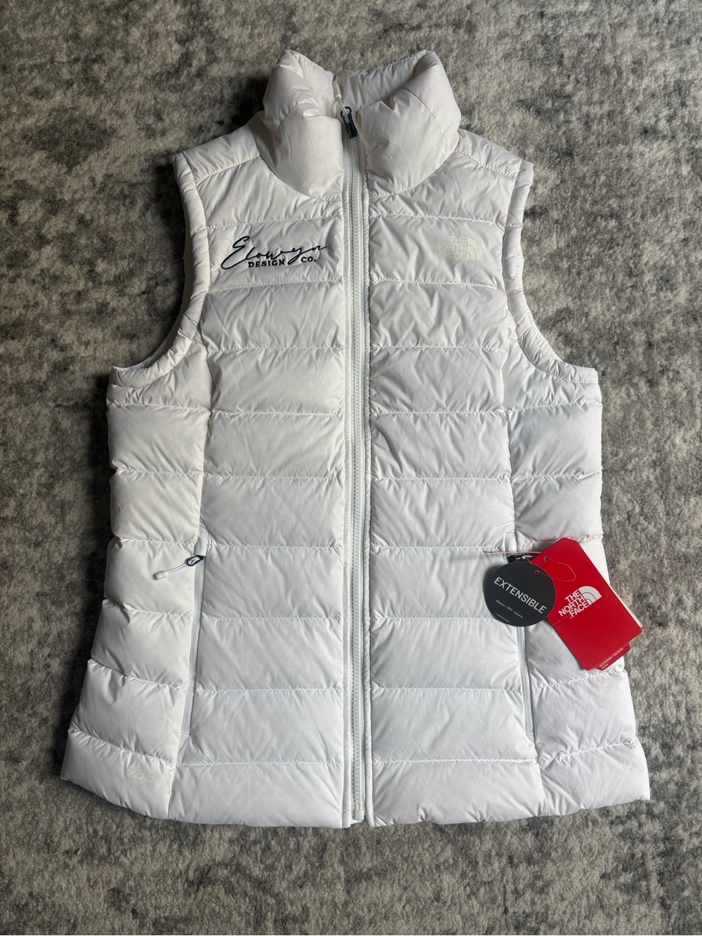 The North Face Women’s White Quilted Packable Down Vest